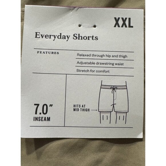 XXL - Mens 7in Everyday Pull-On Shorts - Goodfellow Co - Light Taupe - Picture 6 of 7